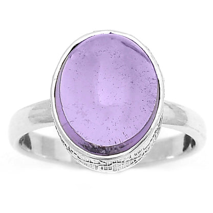 Natural Amethyst Cab - Brazil Ring size-7 R-1191 SDR161943
