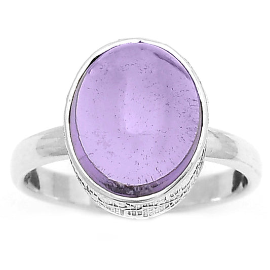 Natural Amethyst Cab - Brazil Ring size-7 R-1191 SDR161943