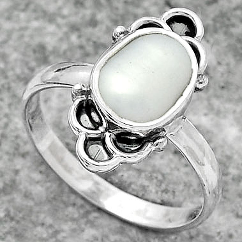 Natural Fresh Water Biwa Pearl Ring size-8.5 R-1104 SDR162110
