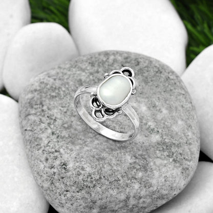 Natural Fresh Water Biwa Pearl Ring size-8.5 R-1104 SDR162110