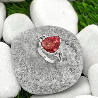 Natural Pink Thulite - Norway Ring size-8 R-1224 SDR162241