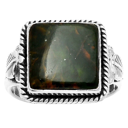 Natural Turkish Rainforest Chrysocolla Ring size-9 R-1403 SDR162292