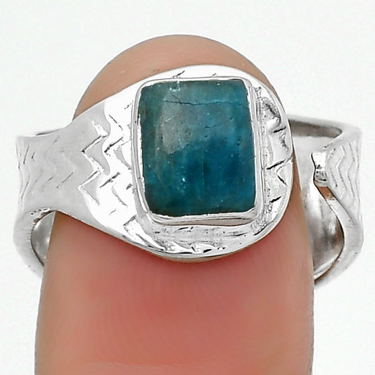 Natural Blue Apatite - Madagascar Ring size-8.5 R-1381 SDR162367