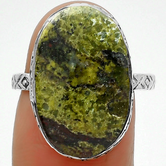 Dragon Blood Stone - South Africa Ring size-8 R-1191 SDR162408