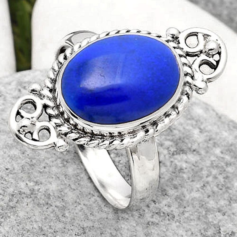 Natural Lapis - Afghanistan Ring size-8.5 R-1500 SDR163144