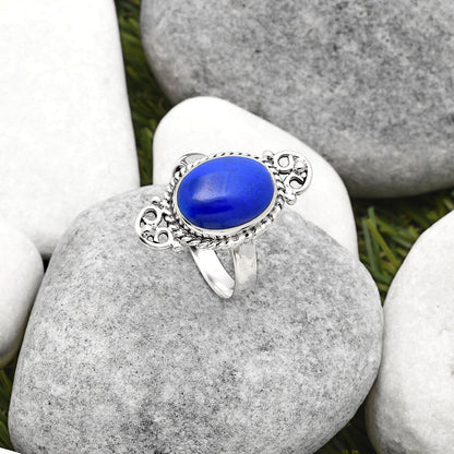 Natural Lapis - Afghanistan Ring size-8.5 R-1500 SDR163144