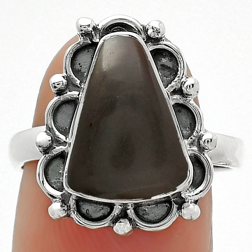 Natural Gray Moonstone Ring size-8 R-1092 SDR163366