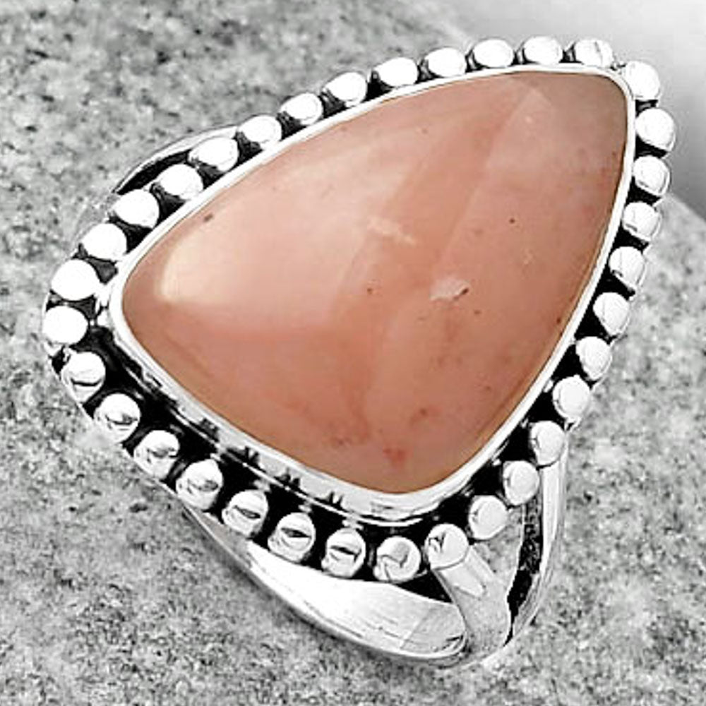 Natural Guava Quartz - Brazil Ring size-8 R-1071 SDR163455