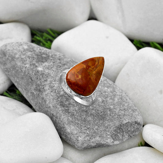 Natural Rare Cady Mountain Agate Ring size-9.5 R-1191 SDR163894