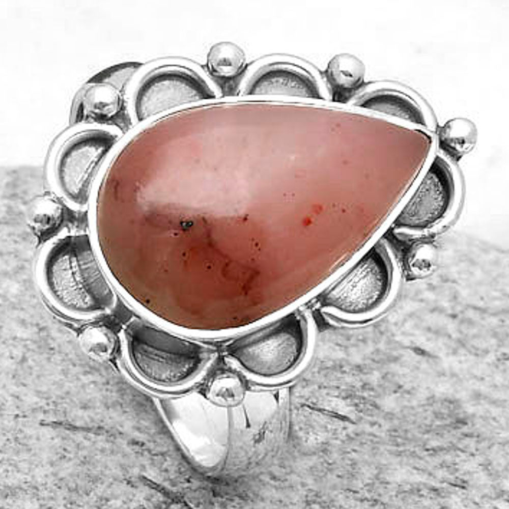 Natural Guava Quartz - Brazil Ring size-7 R-1092 SDR164028