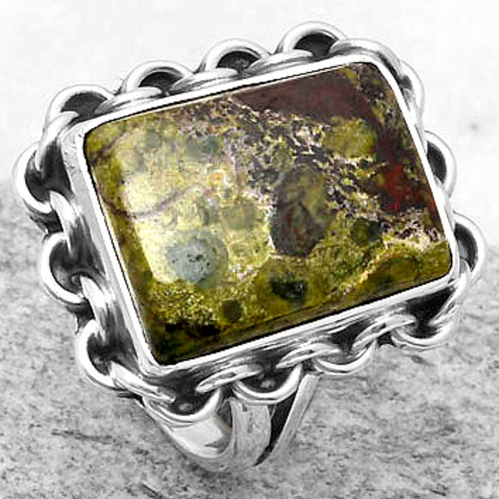 Dragon Blood Stone - South Africa Ring size-7 R-1093 SDR164059