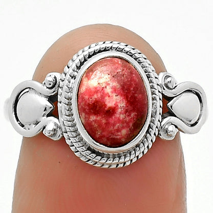 Natural Pink Thulite - Norway Ring size-8 R-1345 SDR164428