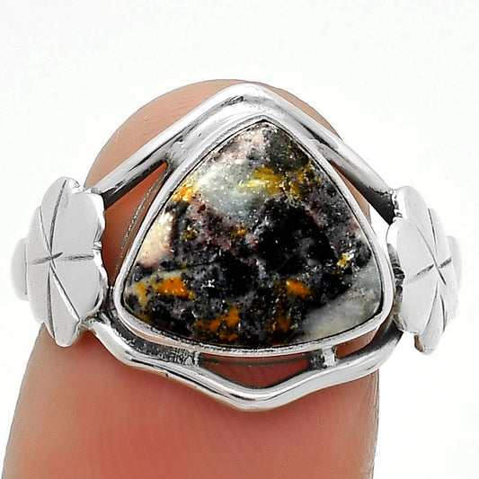 Natural Indian Blanket Jasper Ring size-7.5 R-1497 SDR164454