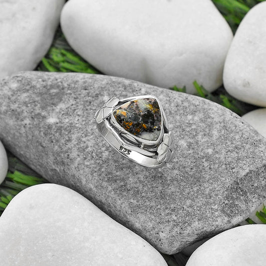 Natural Indian Blanket Jasper Ring size-7.5 R-1497 SDR164454