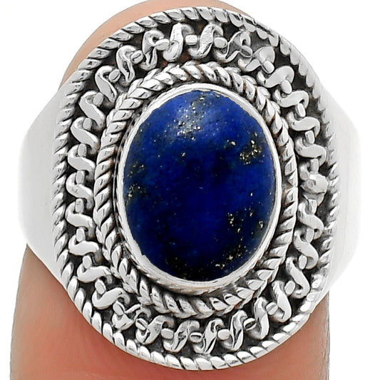 Natural Lapis - Afghanistan Ring size-7.5 R-1279 SDR164522