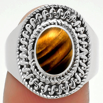 Natural Tiger Eye - Africa Ring size-7.5 R-1279 SDR164532
