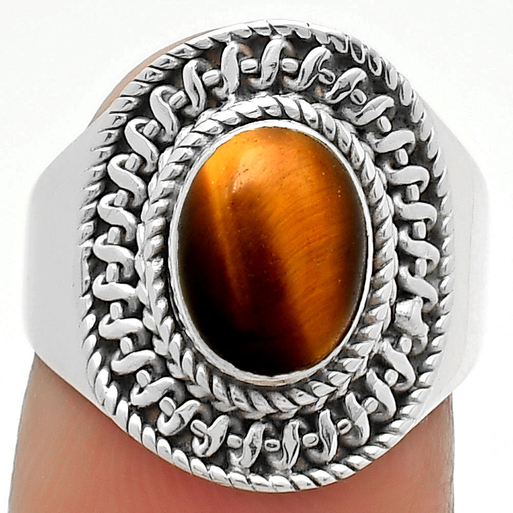 Natural Tiger Eye - Africa Ring size-7 R-1279 SDR164545