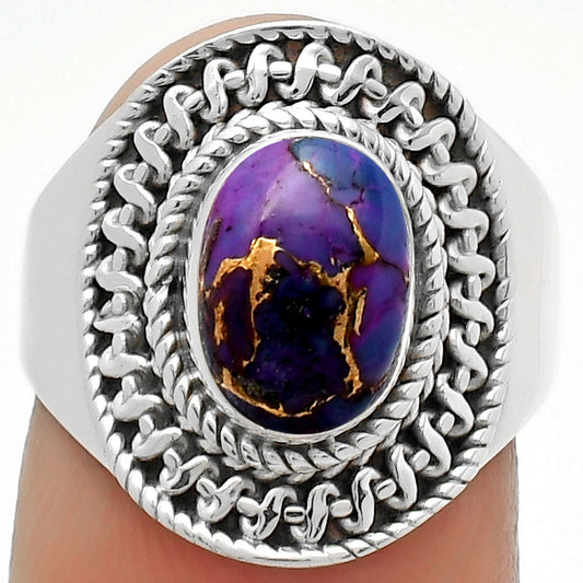 Copper Purple Turquoise - Arizona Ring size-7 R-1279 SDR164550