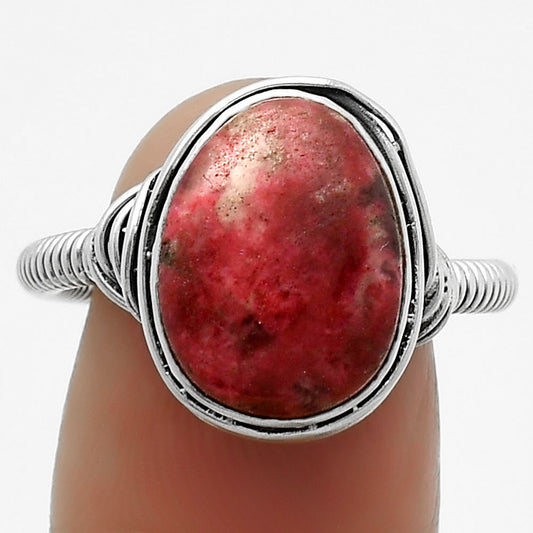 Natural Pink Thulite - Norway Ring size-7.5 R-1415 SDR164761