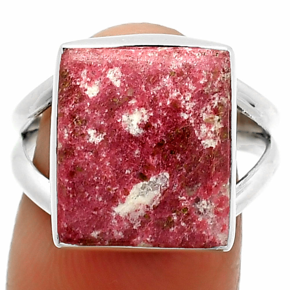 Natural Pink Thulite - Norway Ring size-7.5 R-1002 SDR165061