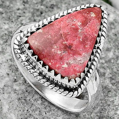 Natural Pink Thulite - Norway Ring size-7.5 R-1474 SDR165127