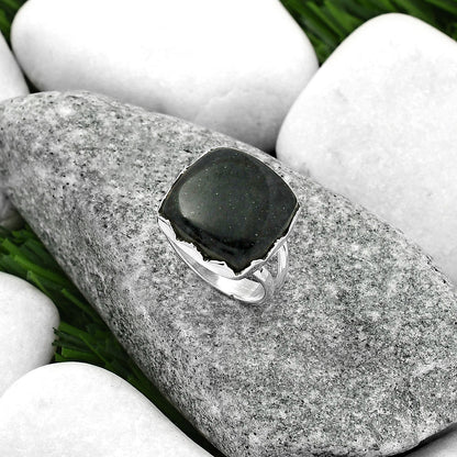 Natural Purple Aventurine Ring size-7 R-1338 SDR165189