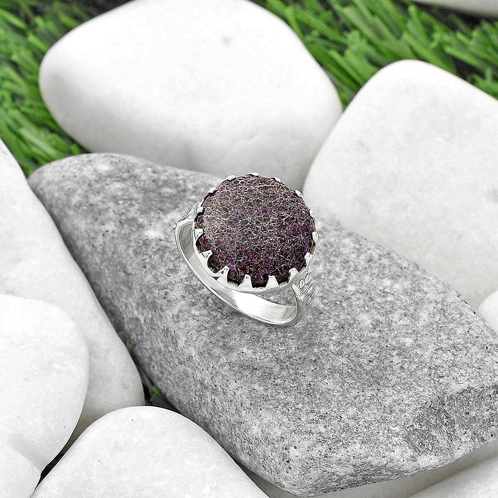 Natural Purpurite - South Africa Ring size-9 R-1210 SDR165224