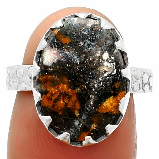 Natural Indian Blanket Jasper Ring size-7 R-1210 SDR165228