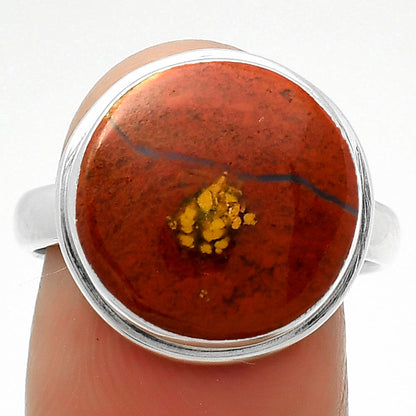 Natural Red Moss Agate Ring size-8 R-1156 SDR165241