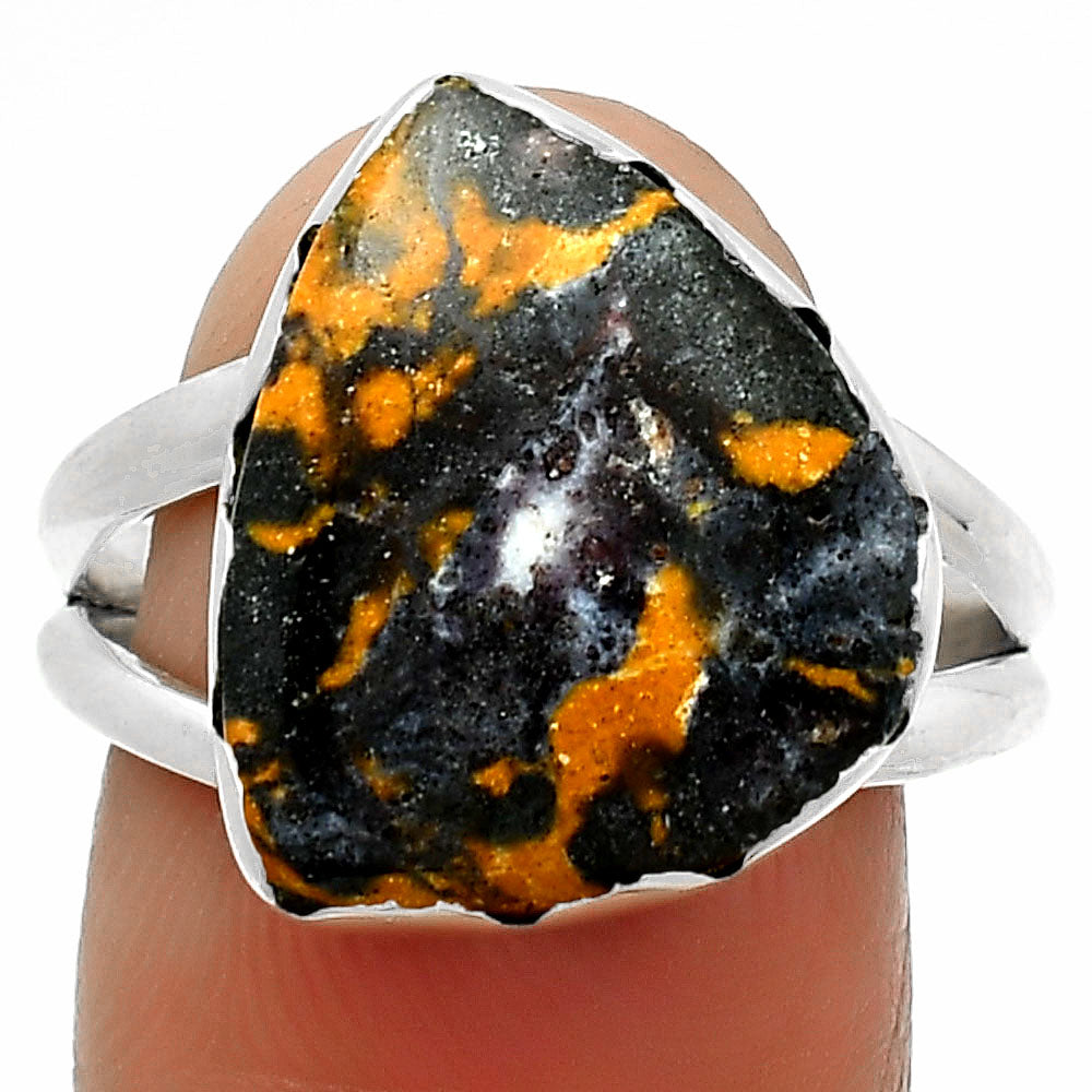 Natural Indian Blanket Jasper Ring size-9 R-1338 SDR165295