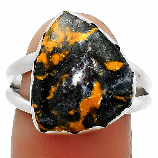 Natural Indian Blanket Jasper Ring size-9 R-1338 SDR165295