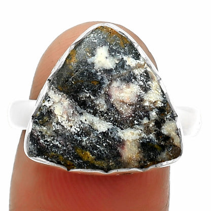Natural Indian Blanket Jasper Ring size-8.5 R-1428 SDR165326