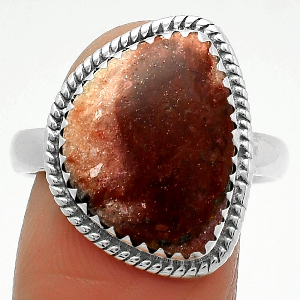 Natural Indian Blanket Jasper Ring size-9 R-1474 SDR165387