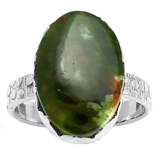 Natural Chrome Chalcedony Ring size-7 R-1338 SDR165406