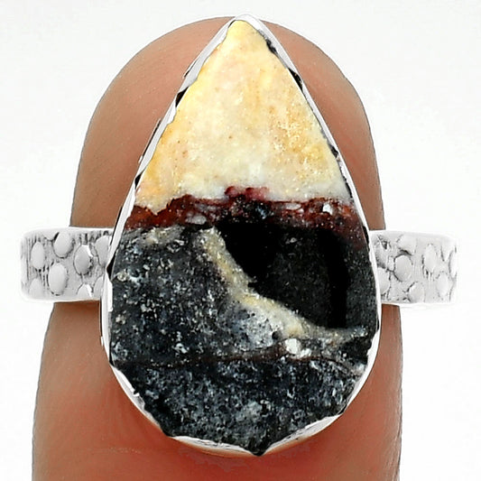 Natural Indian Blanket Jasper Ring size-8 R-1428 SDR165409
