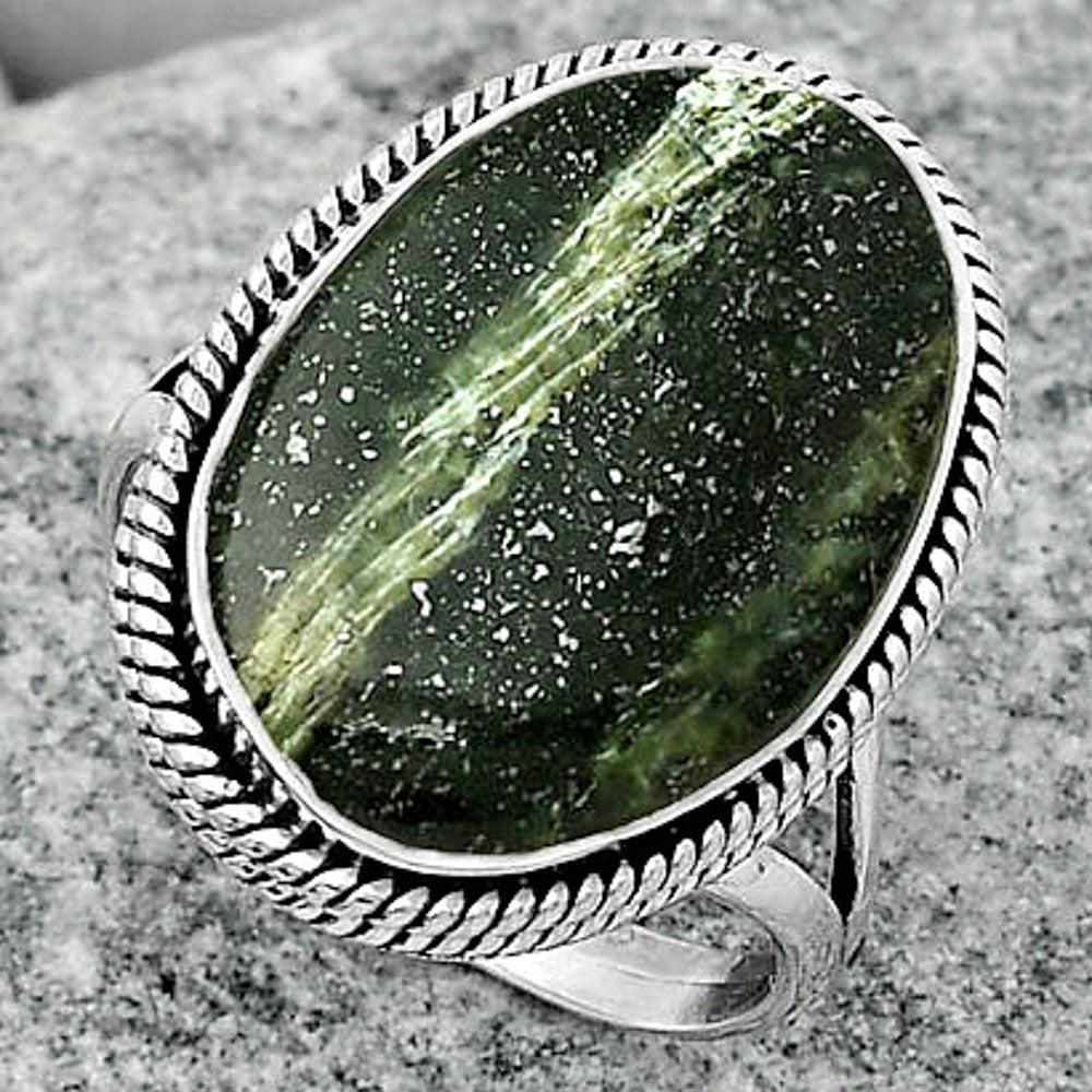 Natural Chrysotile Ring size-8.5 R-1010 SDR165689