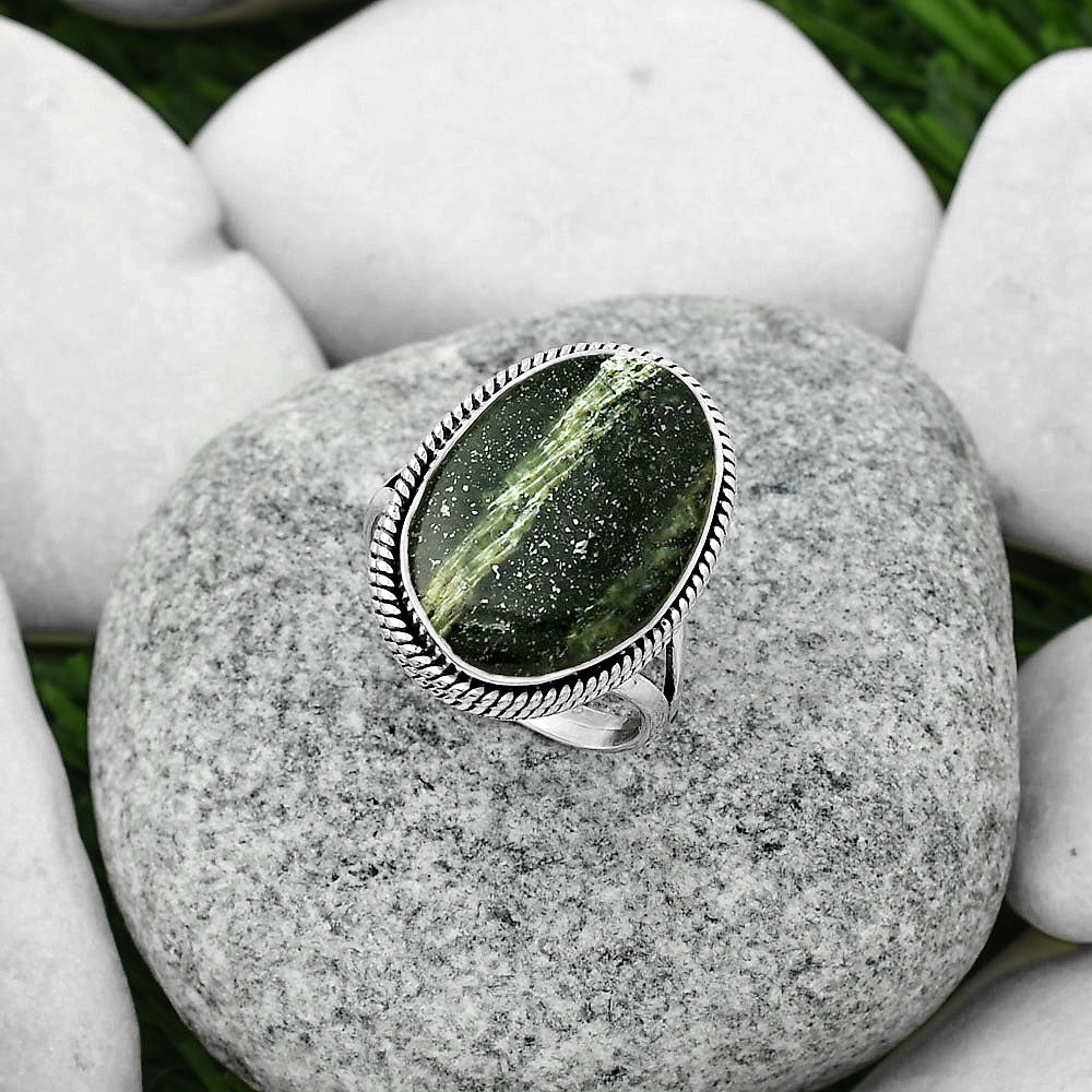 Natural Chrysotile Ring size-8.5 R-1010 SDR165689