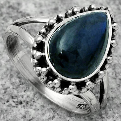 Blue Fire Labradorite - Madagascar Ring size-7 R-1096 SDR166088