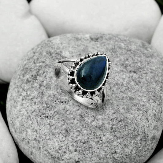 Blue Fire Labradorite - Madagascar Ring size-7 R-1096 SDR166088