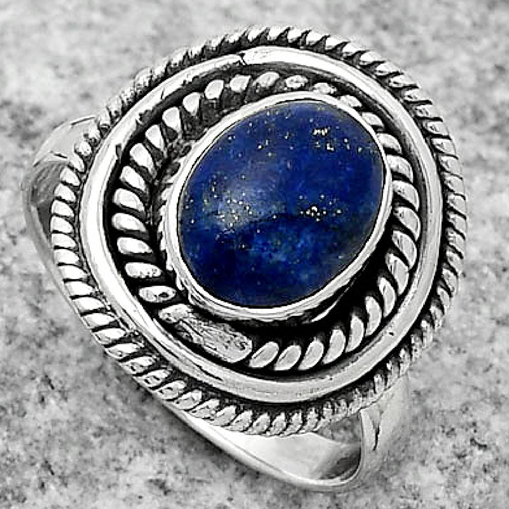 Natural Lapis - Afghanistan Ring size-7 R-1097 SDR166188