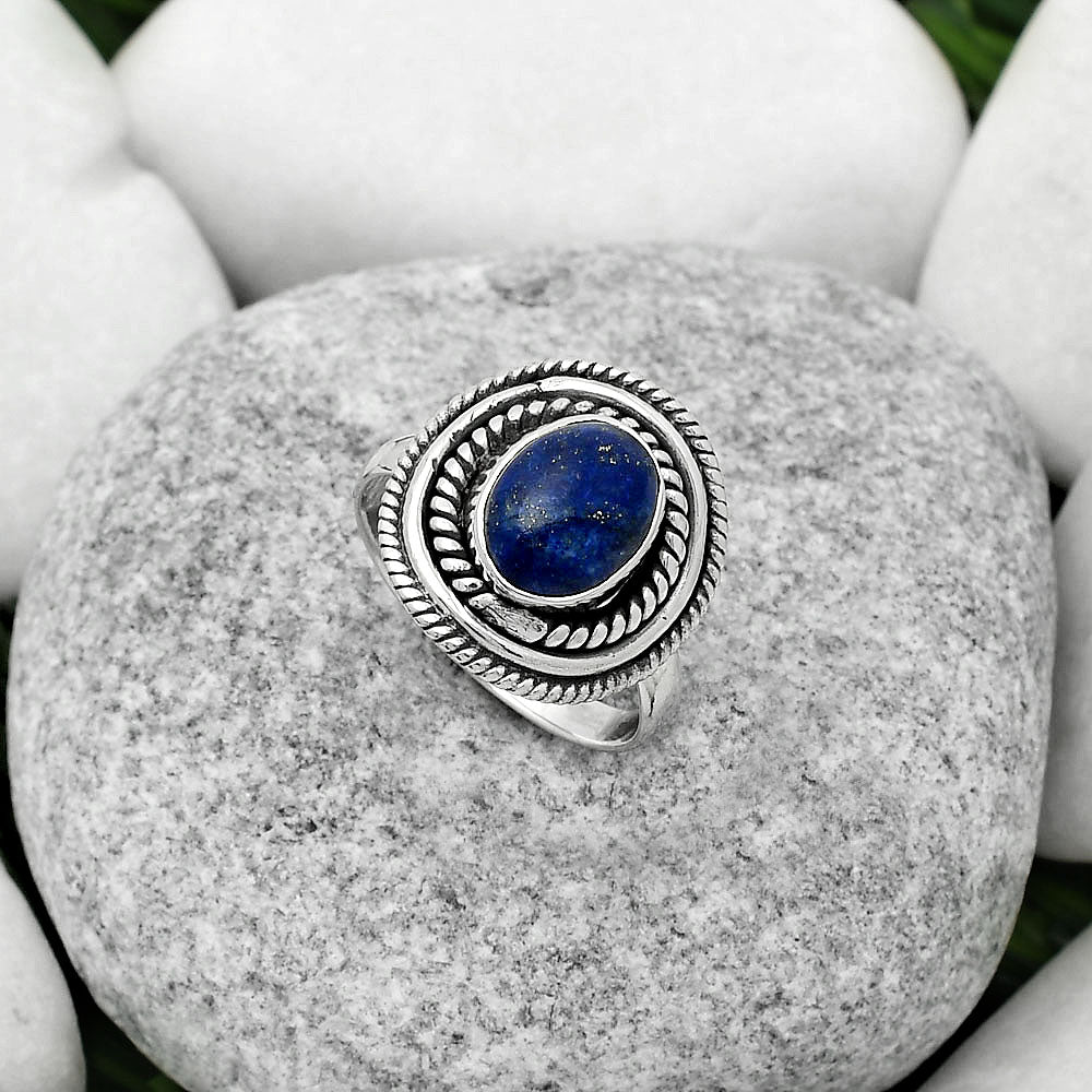 Natural Lapis - Afghanistan Ring size-7 R-1097 SDR166188