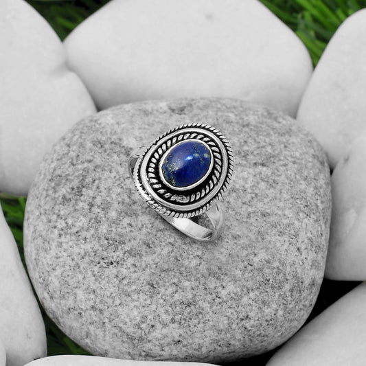 Natural Lapis - Afghanistan Ring size-8 R-1097 SDR166218