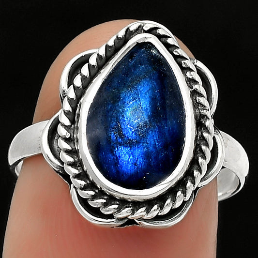Blue Fire Labradorite - Madagascar Ring size-7.5 R-1101 SDR166669