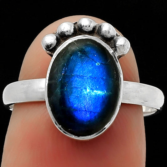 Blue Fire Labradorite - Madagascar Ring size-7 R-1222 SDR166830