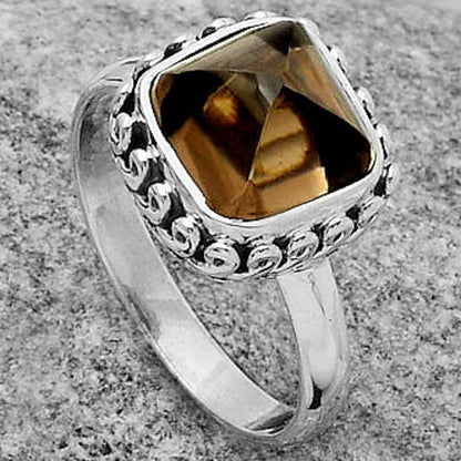 Natural Smoky Quartz - Brazil Ring size-8.5 R-1196 SDR166967