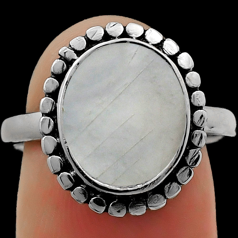 Natural Mother Of Pearl Ring size-8 R-1071 SDR167187
