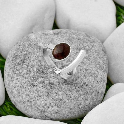 Natural Tourmaline Quartz Ring size-9 R-1457 SDR167249