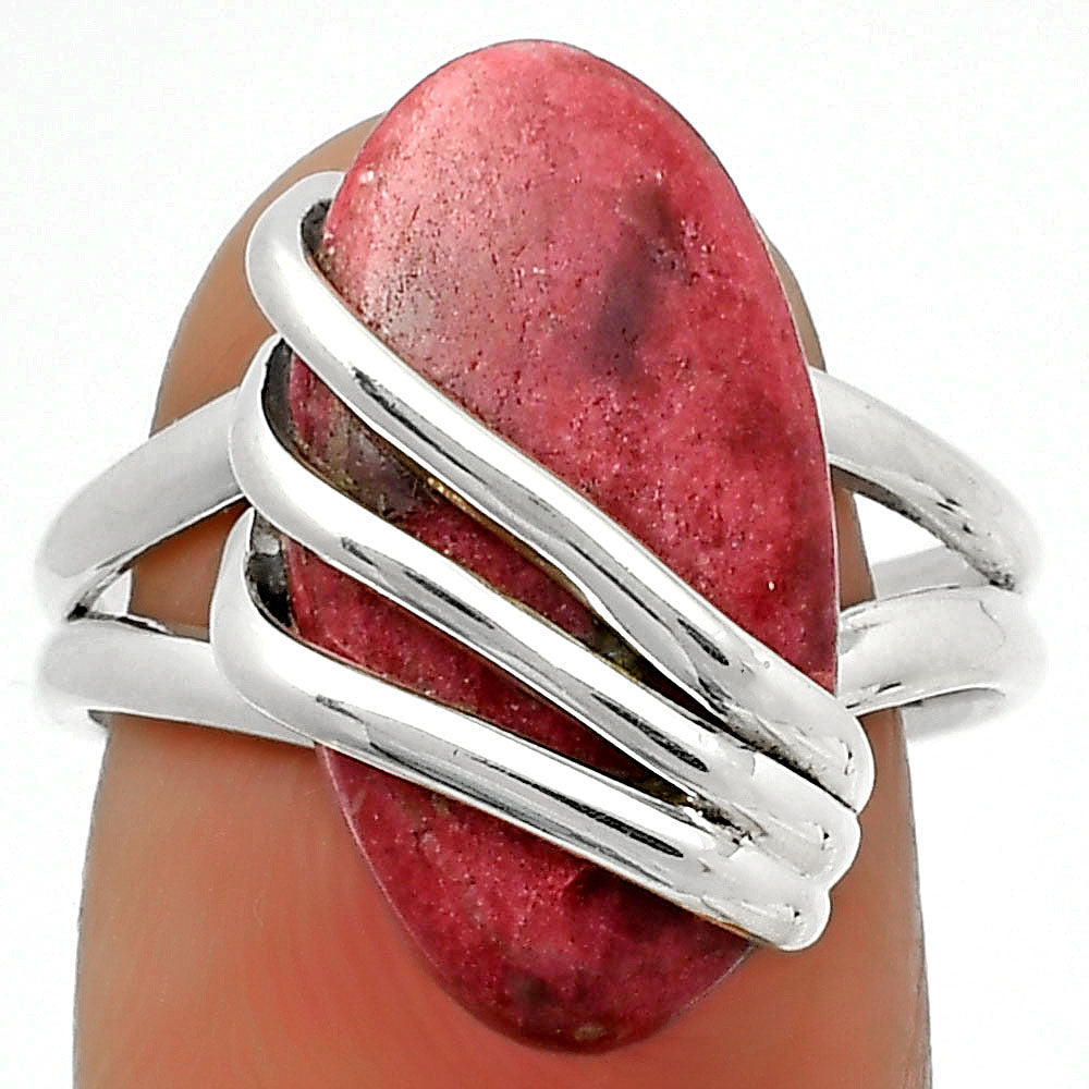 Natural Pink Thulite - Norway Ring size-8 R-1444 SDR167522