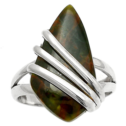 Natural Turkish Rainforest Chrysocolla Ring size-7 R-1444 SDR167531