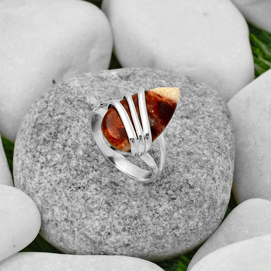 Natural Indian Blanket Jasper Ring size-9 R-1444 SDR167535